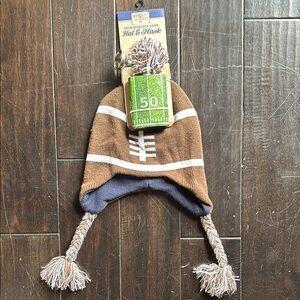 Football Knit Beanie with Tassels